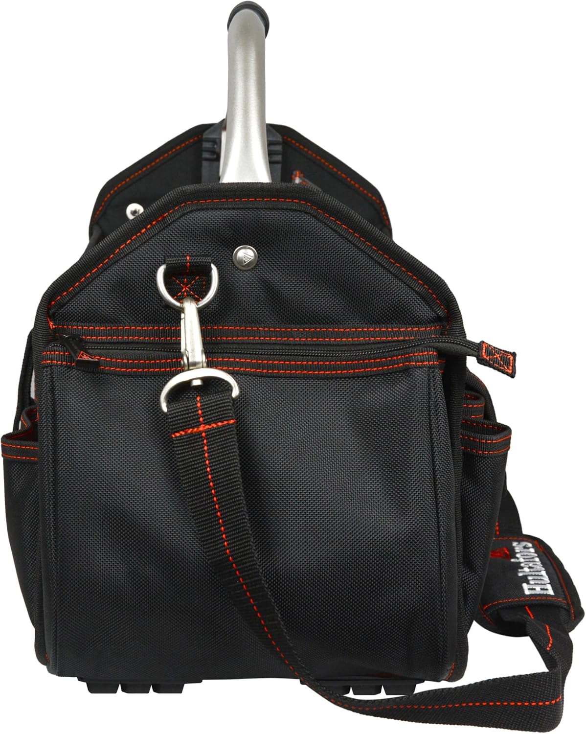 Hultafors HT5597 Work Gear Open-Top Tool Carrier, 35 Pockets, Heavy Duty Ballistic Polyester Tool Bag, Durable Base Pad Feet, Collapsible Bar Injected Mold Handle, Tape Strap, Measuring Tape Clip - Image 9