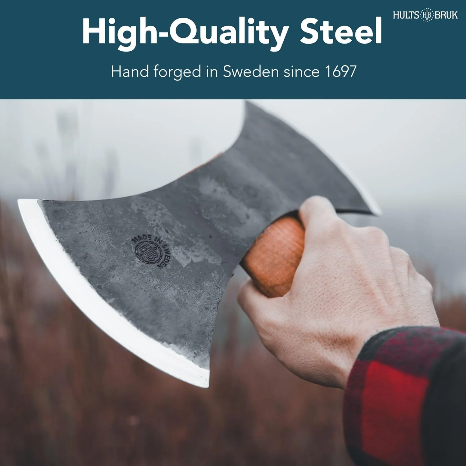 Hults Bruk 840752 Motala Double Bit Axe, 3.75 lb Head, 30" Handle - Image 7
