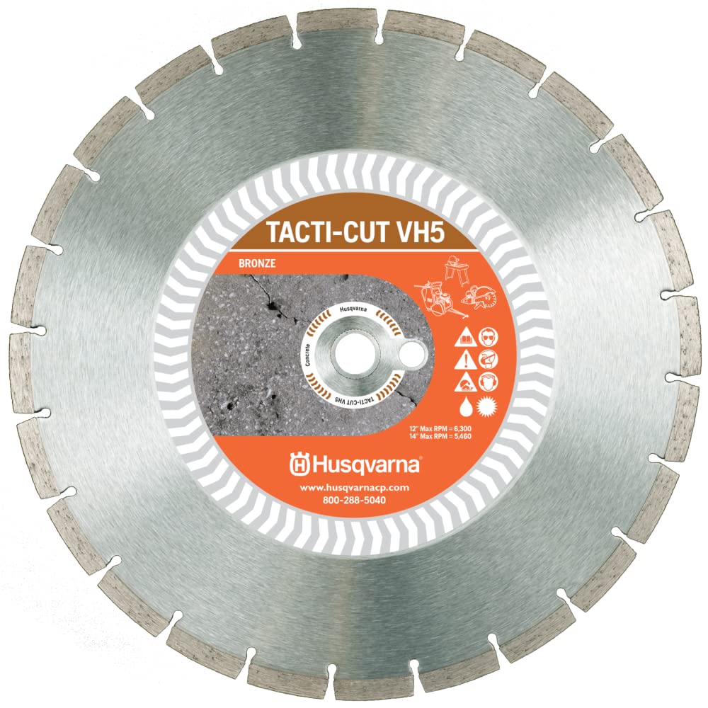 Husqvarna 542774463 14 Inch by .118 by 1 Drive Pinhole 20mm B VH5 High Speed Diamond Blade