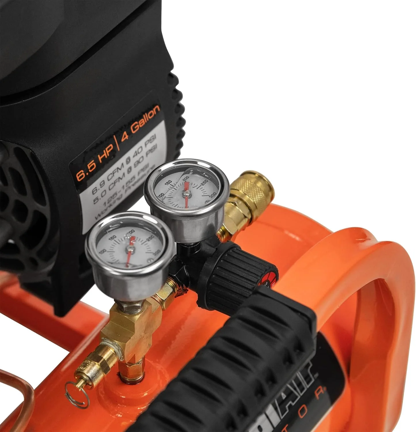 Contractor 4 Gallon Gas Air Compressor, 196cc Kohler SH270 Engine, Direct Drive Pump, 55 dB Quiet Operation, Portable Gas Air Compressor, Durable and Efficient Design - Image 4