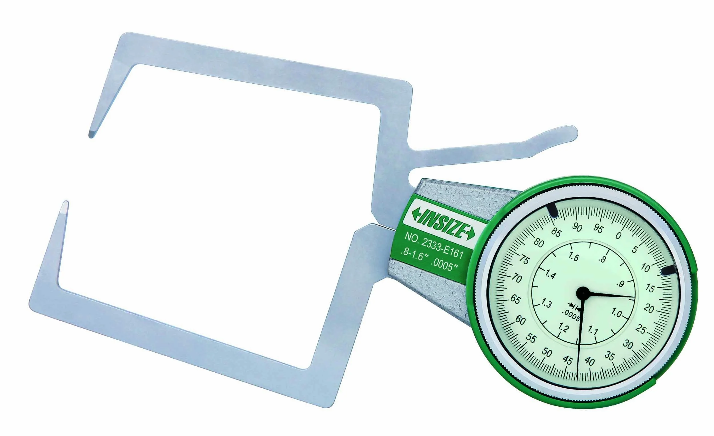 INSIZE 2333-E081 External Dial Caliper Gage, 0-0.8", Graduation 0.0005"