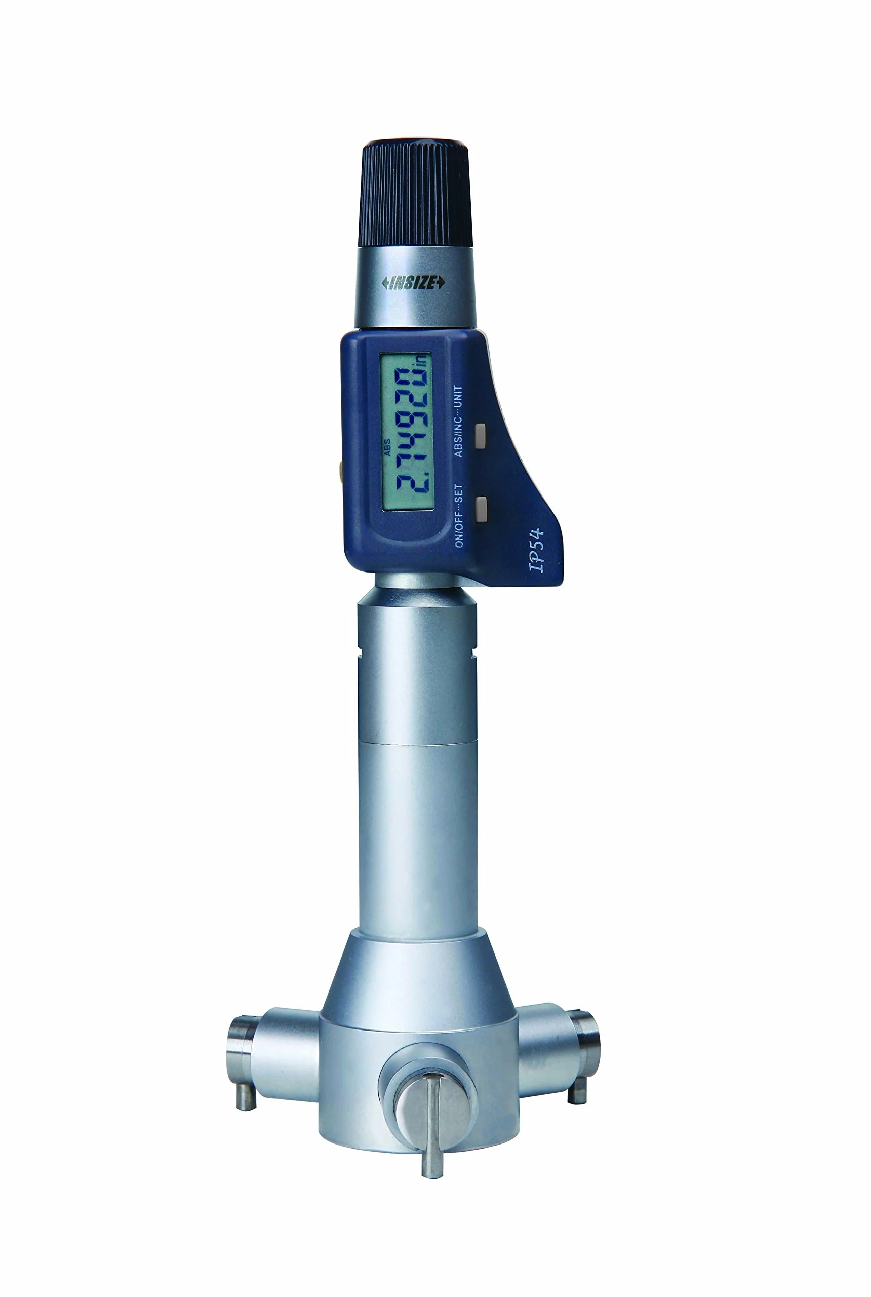 INSIZE 3128-28 Electronic Wide Range 3 Points Internal Micrometer, 2"-2.8"/51 mm-71 mm