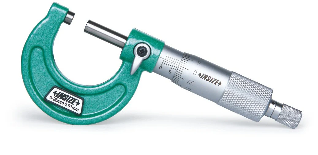 INSIZE 3203-25A Outside Micrometer, 0 mm-25 mm, Graduation 0.01 mm
