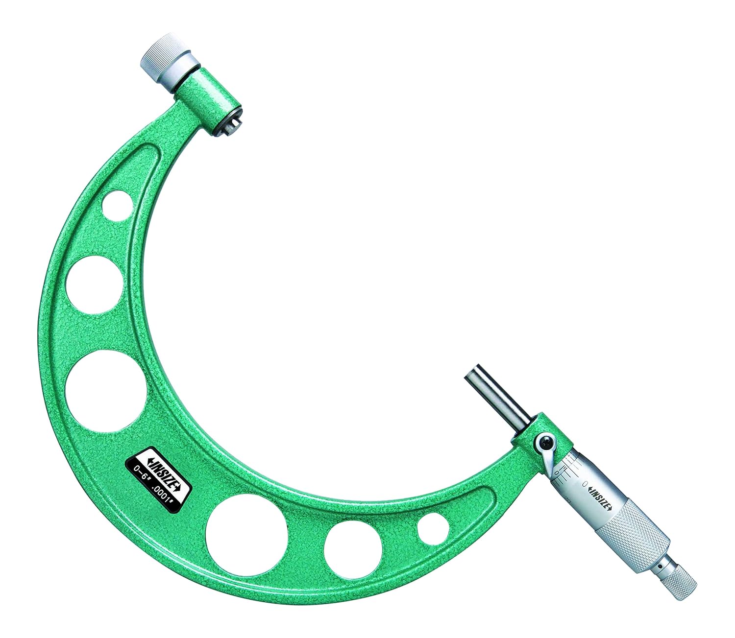 INSIZE 3206-12 Outside Micrometer with Interchangeable Anvils, 6" -12", Graduation .0001" - Image 2