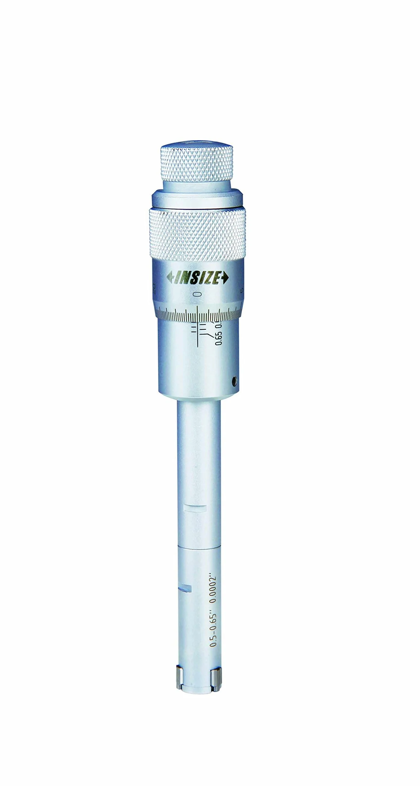 INSIZE 3227-E065 Three Points Internal Micrometer, 0.0002" Graduation, 0.5" - 0.65"