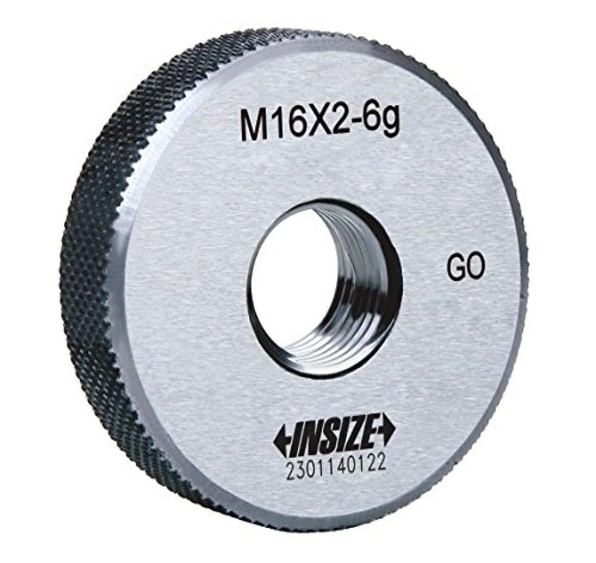 INSIZE 4120-6 Metric Thread Ring Gage, Go, M6 x 1 mm