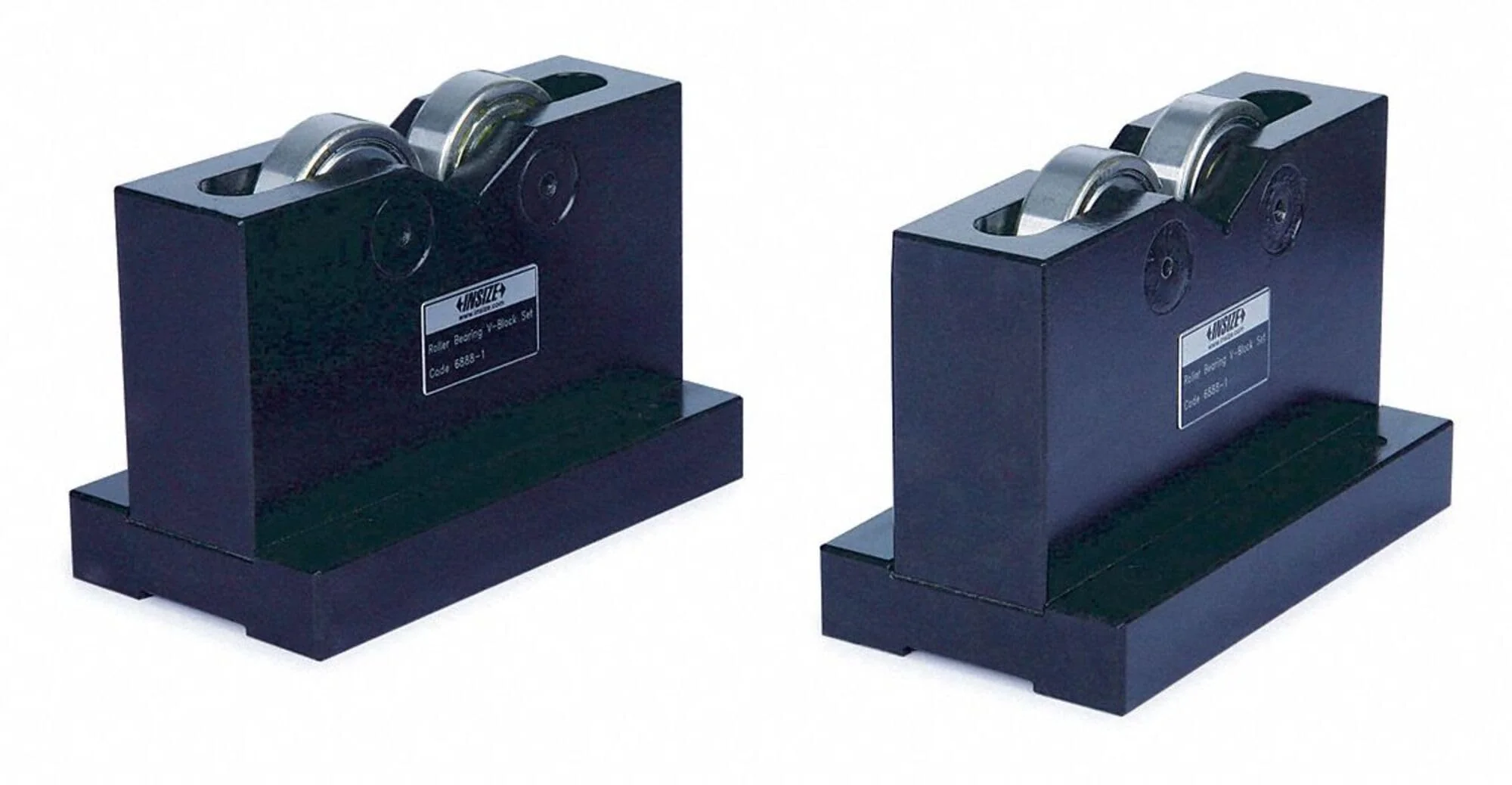 INSIZE 6888-2 Roller Bearing V-Block Set, 5.9" x 3.1" x 3.9", Pair