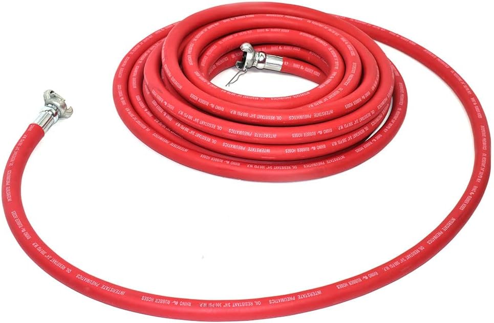 Interstate Pneumatics HJ19-100E Jack Hammer Red Rhino Rubber Air Hose 3/4 Inch x 100 Feet 300 PSI - Image 3