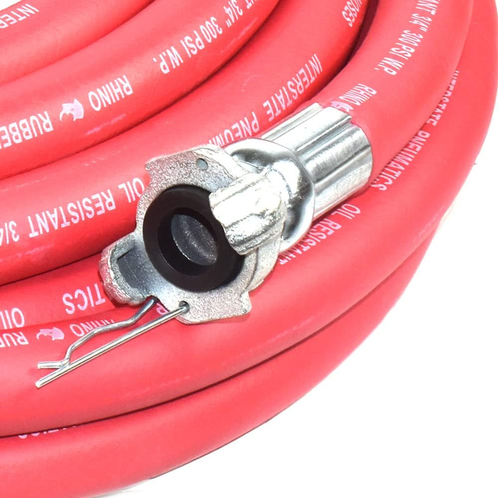 Interstate Pneumatics HJ19-100E Jack Hammer Red Rhino Rubber Air Hose 3/4 Inch x 100 Feet 300 PSI - Image 4