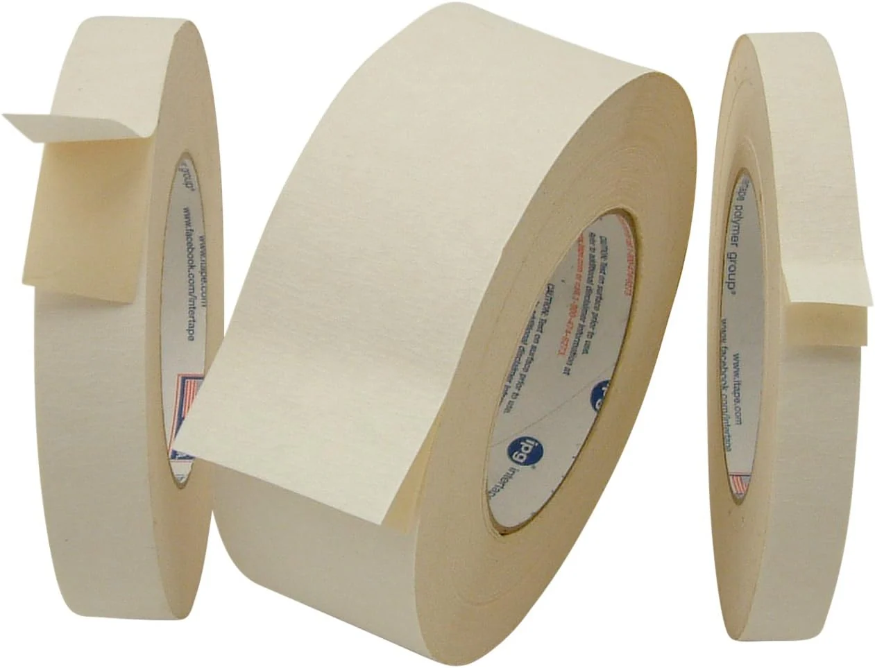 IPG 72730 Double Sided Flatback Paper Tape 591, 3 in. x 36 yds, Beige - Image 3