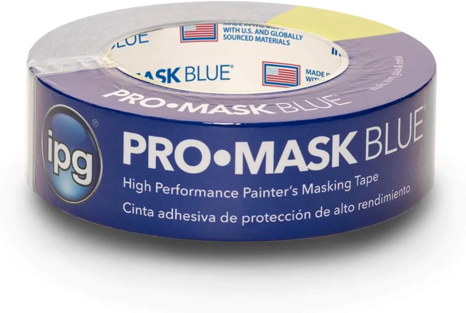 IPG ProMask Blue, 14-Day Painter's Tape, 1.41" x 60 yd (Single Roll) - Image 2