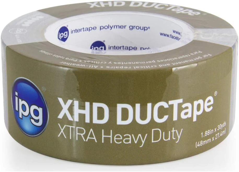 IPG XHD DUCTape, Extra Heavy Duty Duct Tape, 1.88" x 30 yd, Silver (Single Roll) - Image 2