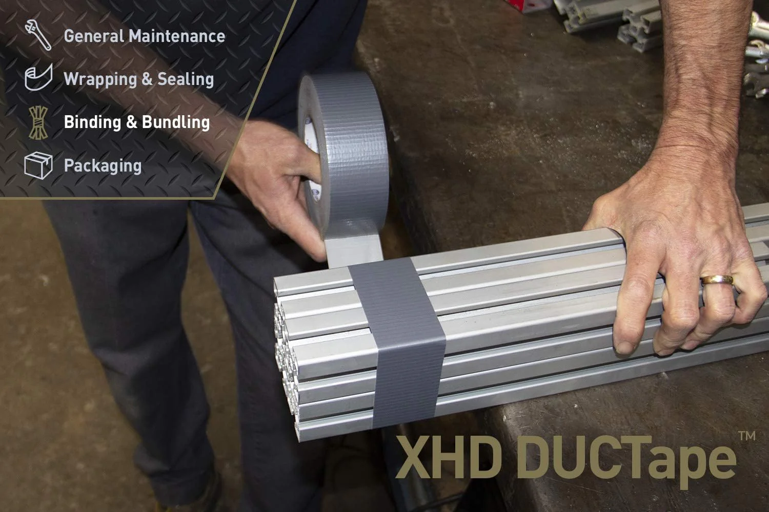 IPG XHD DUCTape, Extra Heavy Duty Duct Tape, 2.83" x 60 yd, Silver (Single Roll) - Image 4
