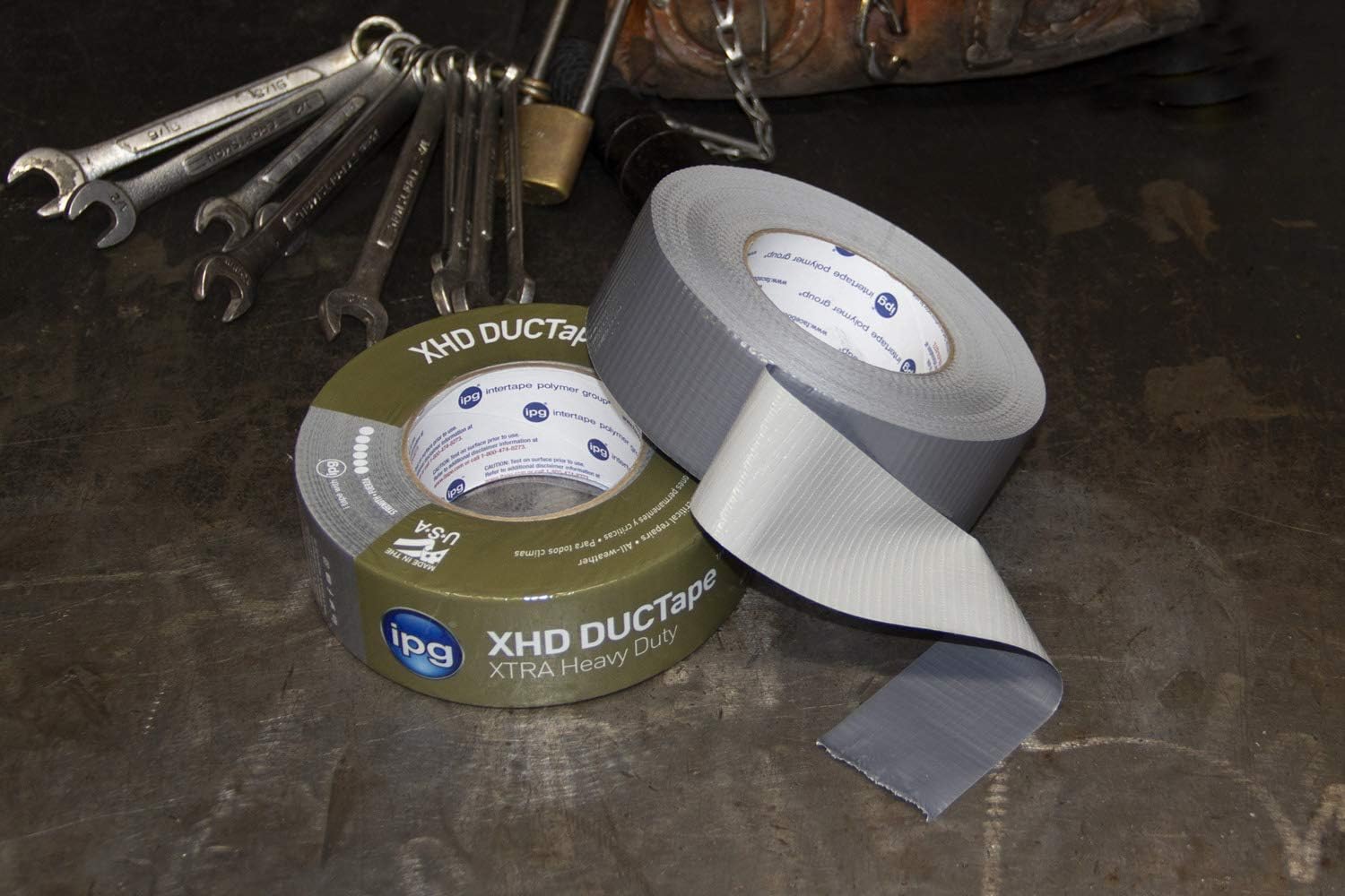 IPG XHD DUCTape, Extra Heavy Duty Duct Tape, 2.83" x 60 yd, Silver (Single Roll) - Image 6
