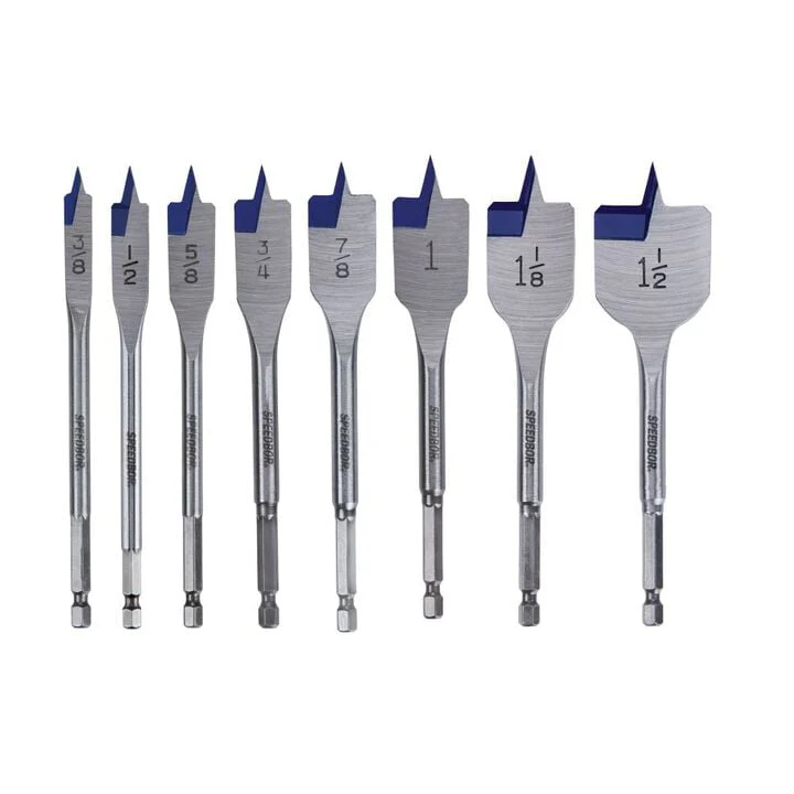 IRWIN IWAX128PC Speedbor Max Drill Bit Set, 8-Piece