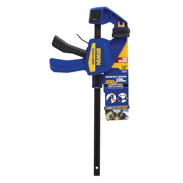IRWIN 1964718 QUICK-GRIP Bar Clamp, One-Handed, Medium-Duty, 12-Inch - Image 3