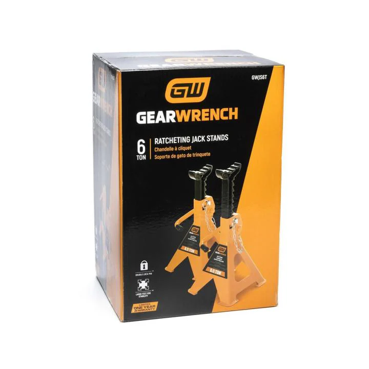 GEARWRENCH 6 Ton Ratcheting Jack Stand (Set of 2) - Image 8