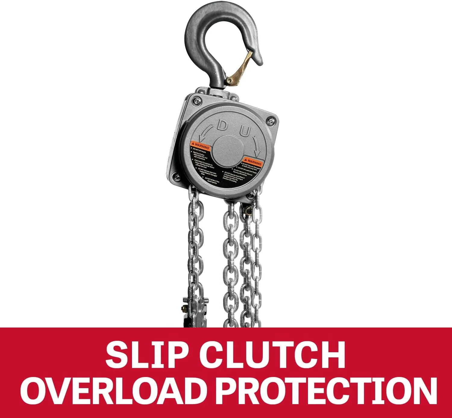 JET 1/2-Ton Aluminum Hand Chain Hoist, 15' Lift (AL100-050-15) - Image 4