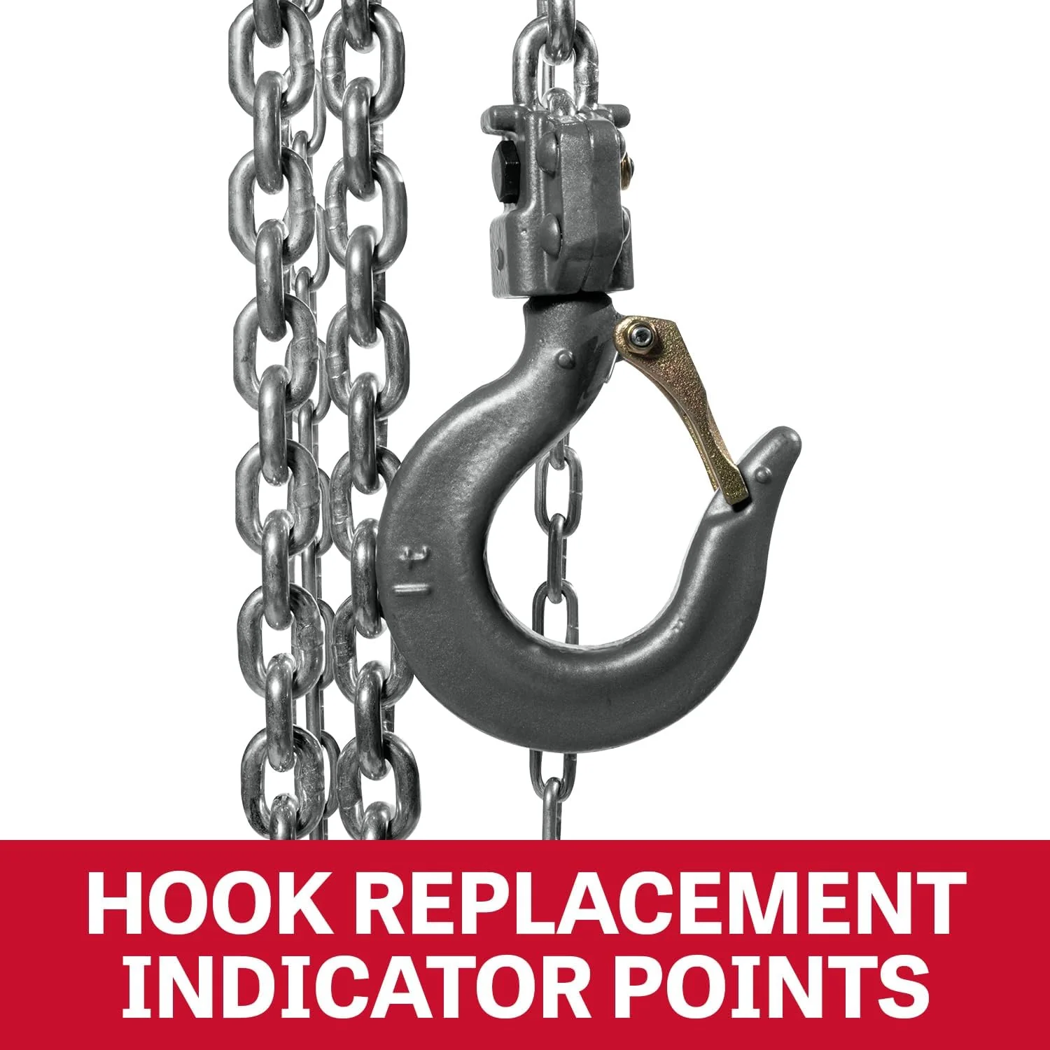 JET 1/2-Ton Aluminum Hand Chain Hoist, 15' Lift (AL100-050-15) - Image 5