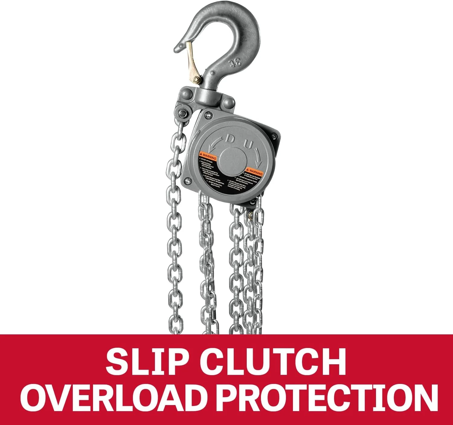 JET 1-Ton Aluminum Hand Chain Hoist, 20' Lift (AL100-100-20) - Image 4