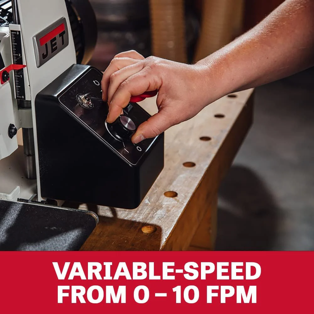 JET 10-Inch Benchtop Drum Sander, 1 HP, 115V 1Ph (Model JWDS-1020) - Image 8