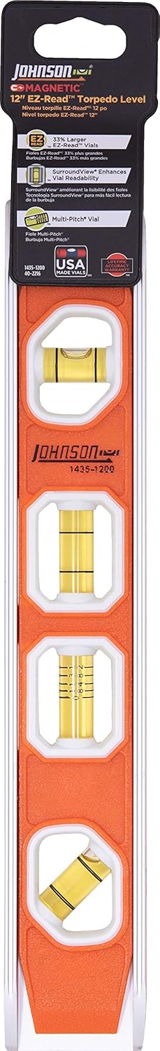 Johnson 1435-1200 12” Magnetic Torpedo Level - Image 2