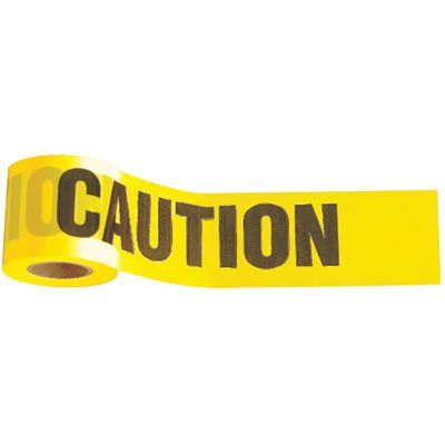 Johnson 3324 Standard Caution/Cuidado Tape, 3" x 1000', Yellow