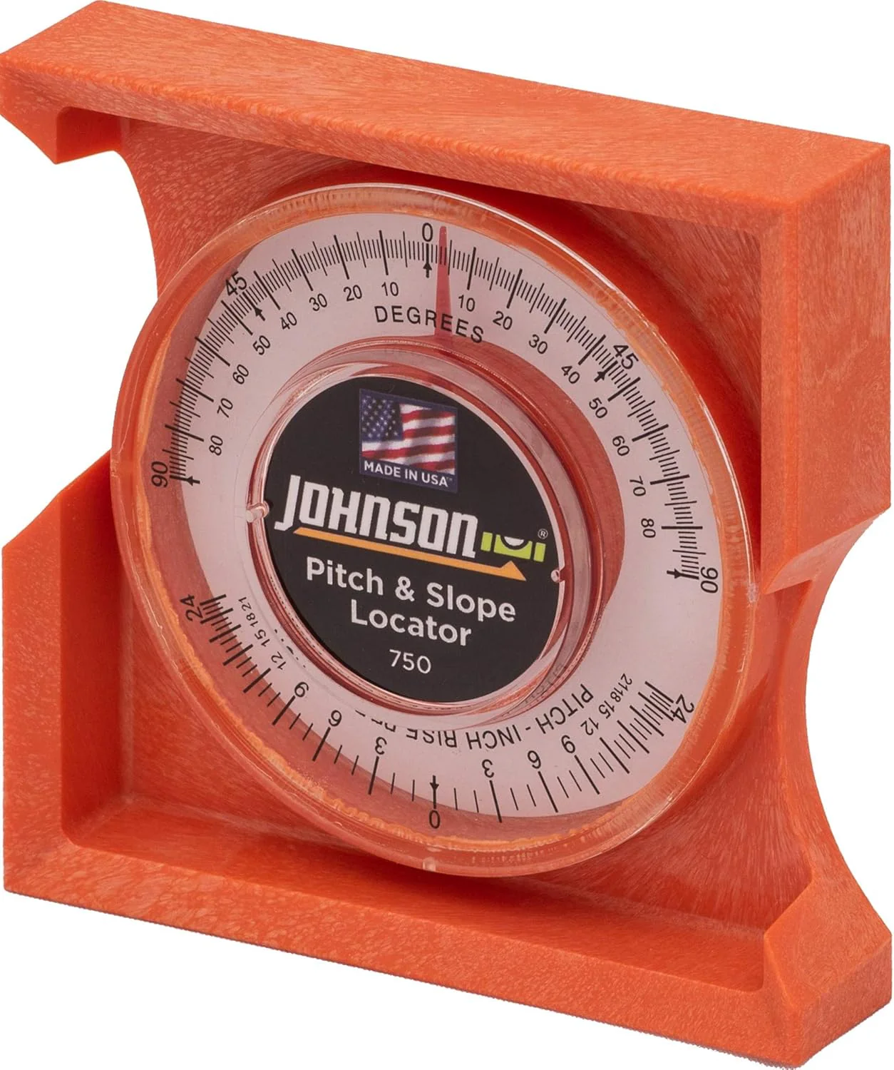 Johnson 750 Pitch & Slope Locator, Orange, 8.75 L x 4.75 W x 0.88 H (Pack of 1) - Image 2