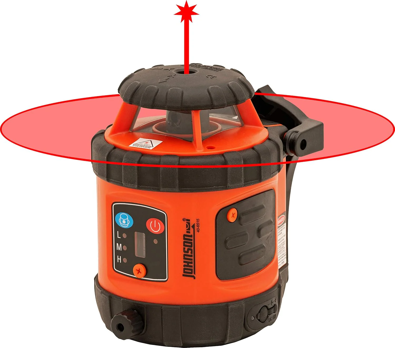 Johnson 99-026K Self-Leveling Horizontal Rotary Laser System with Hard Case Kit, 50 x 14.5", Red - Image 2