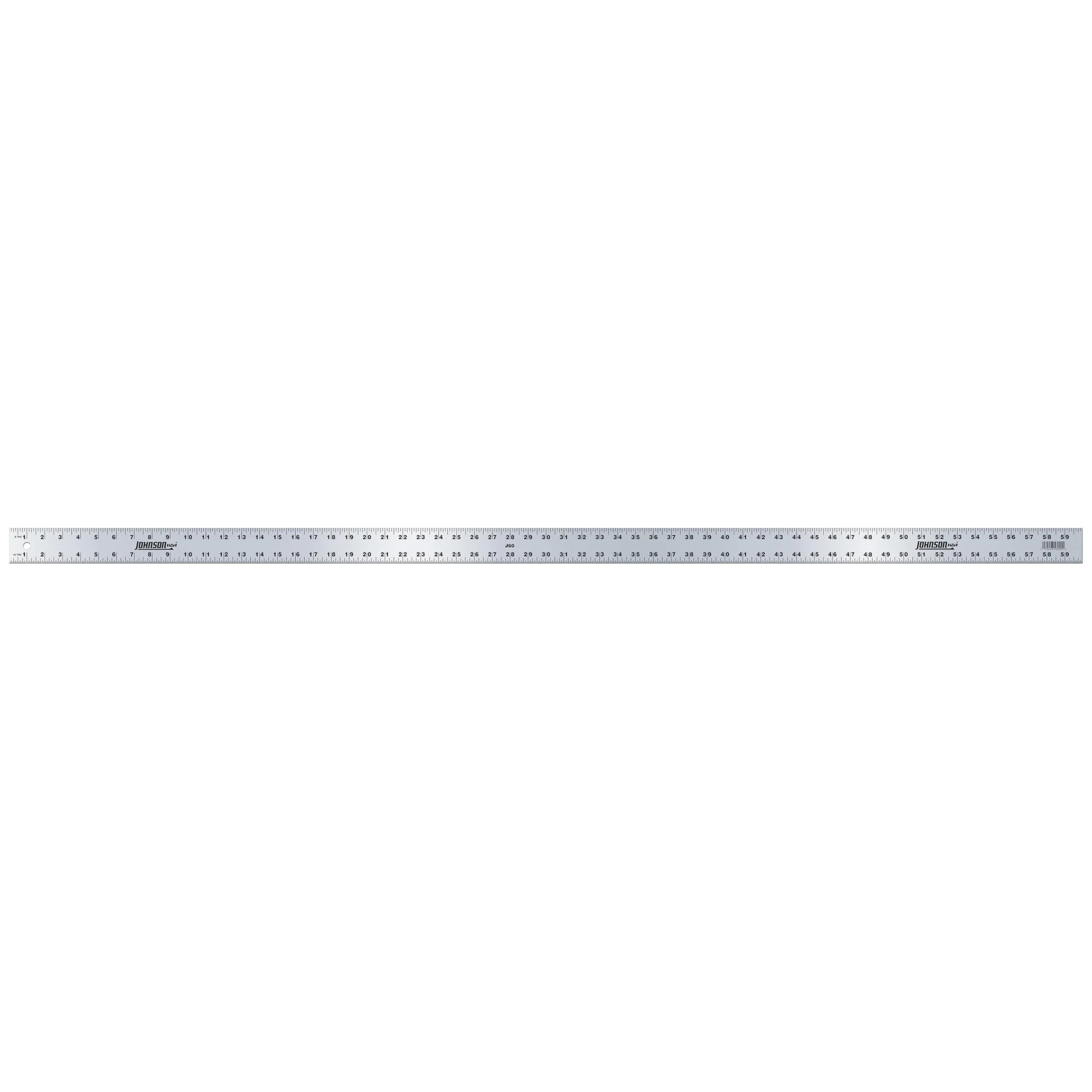 Johnson J60 Aluminum Straight Edge, 60", Silver