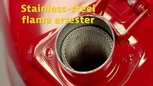 Justrite 5 Gallon Type I Green Safety Can for Oil with Flame Arrester and Self-Closing Lid, Made in the USA, Galvanized Steel Flammable Storage Can, 7150400 - Image 10