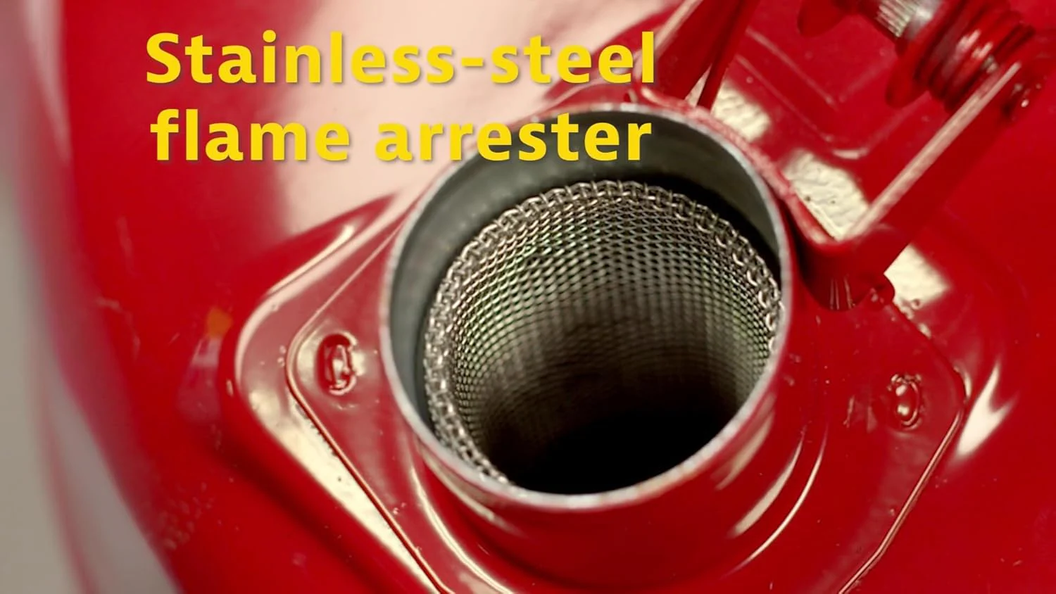 Justrite 5 Gallon Type I Red Safety Gas Can for Gasoline with Flame Arrester and Self-Closing Lid, Made in the USA, Galvanized Steel Flammable Storage Can, 7150100 - Image 10