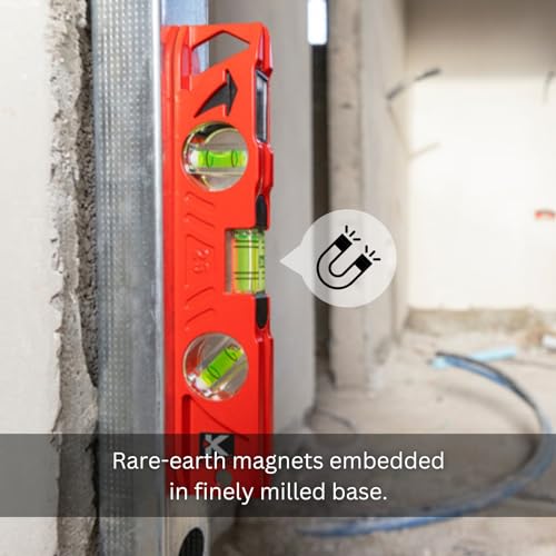 Kapro - 923 Professional Cast Aluminum Torpedo Level - Features Dual-View Plumb Site - Magnetic - VPA Tested - Image 8