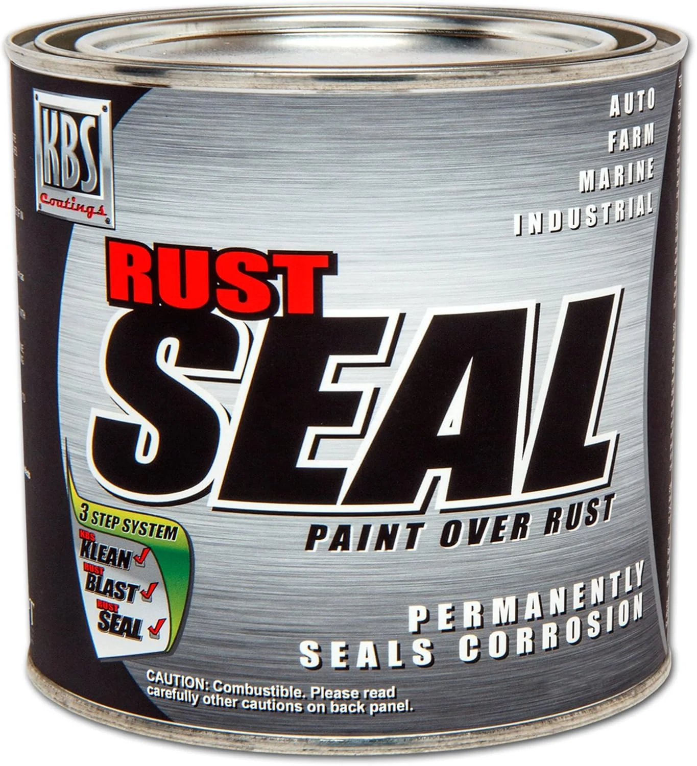 KBS Coatings 4206 Oxide Red RustSeal - 8 fl. oz. - Image 2