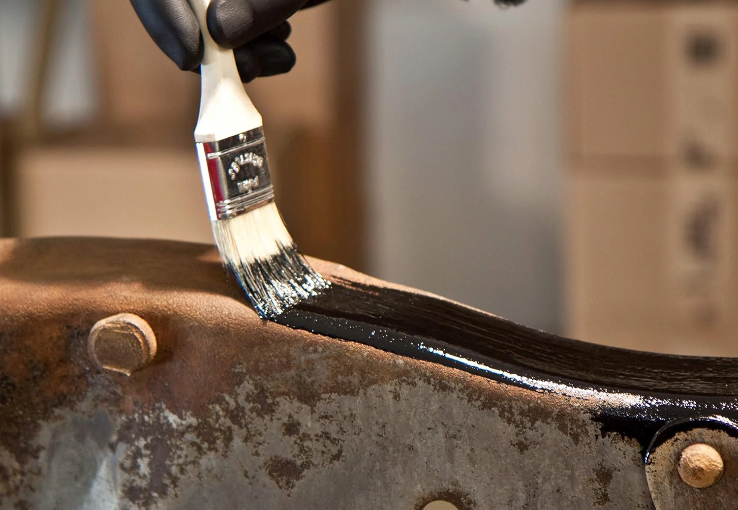 KBS Coatings 4501 Gloss Black RustSeal - 1 Gallon Covers 200 sq ft, Proven Rust Prevention - Image 5