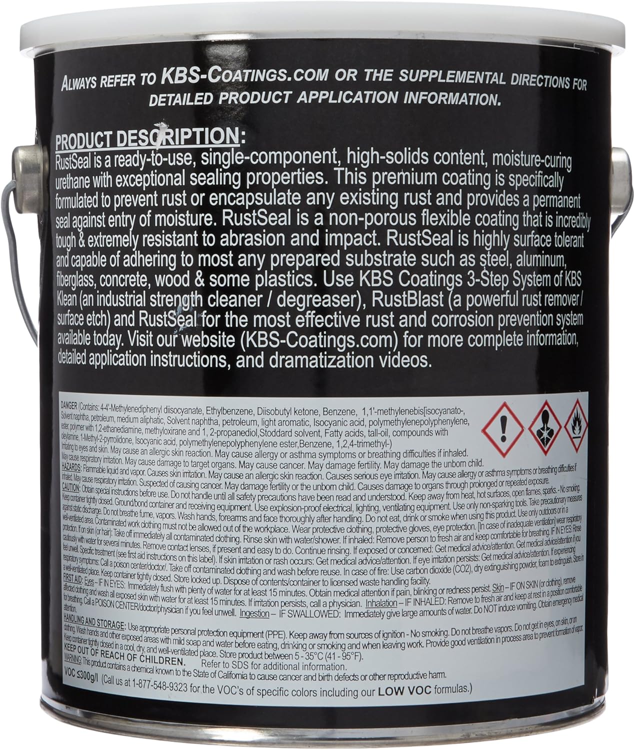 KBS Coatings 4508 Off-White RustSeal - 1 Gallon - Image 3