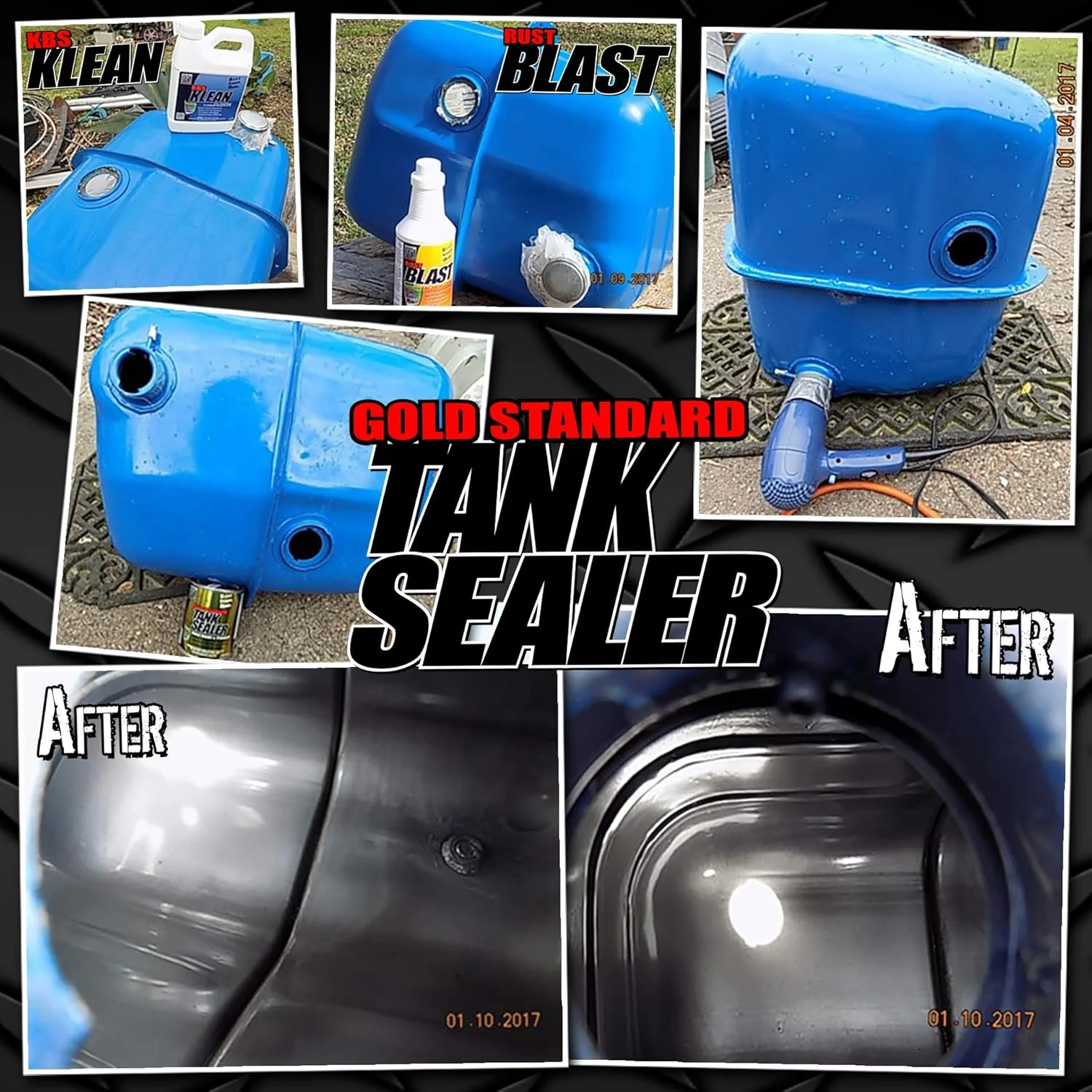 KBS Coatings 52000 Cycle Tank Sealer Kit, Complete Kit - Seals Up To 5 Gallon Tank, Lightly Pigmented Silver - Image 3