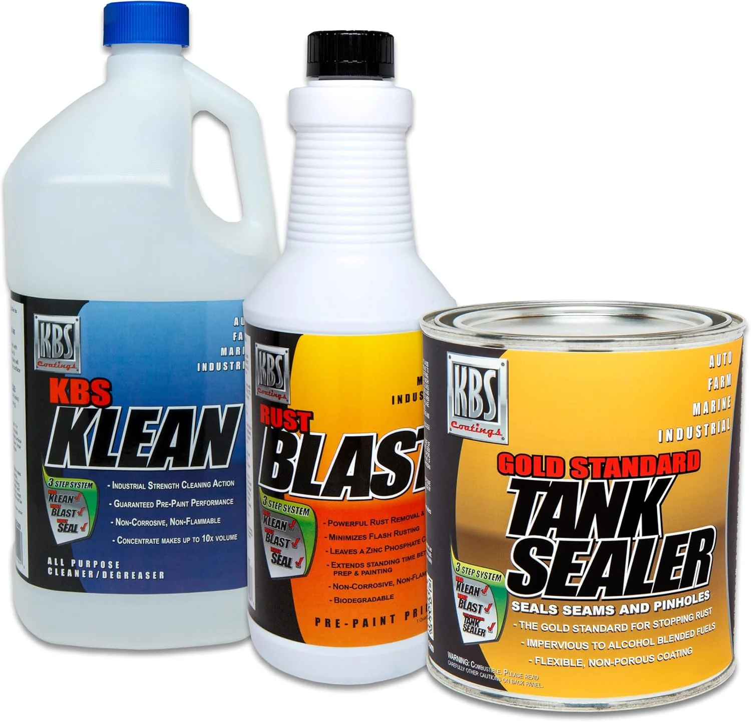 KBS Coatings 53000 Auto Fuel Tank Sealer Kit, Seals Up to 25 Gallon Tank - Image 2