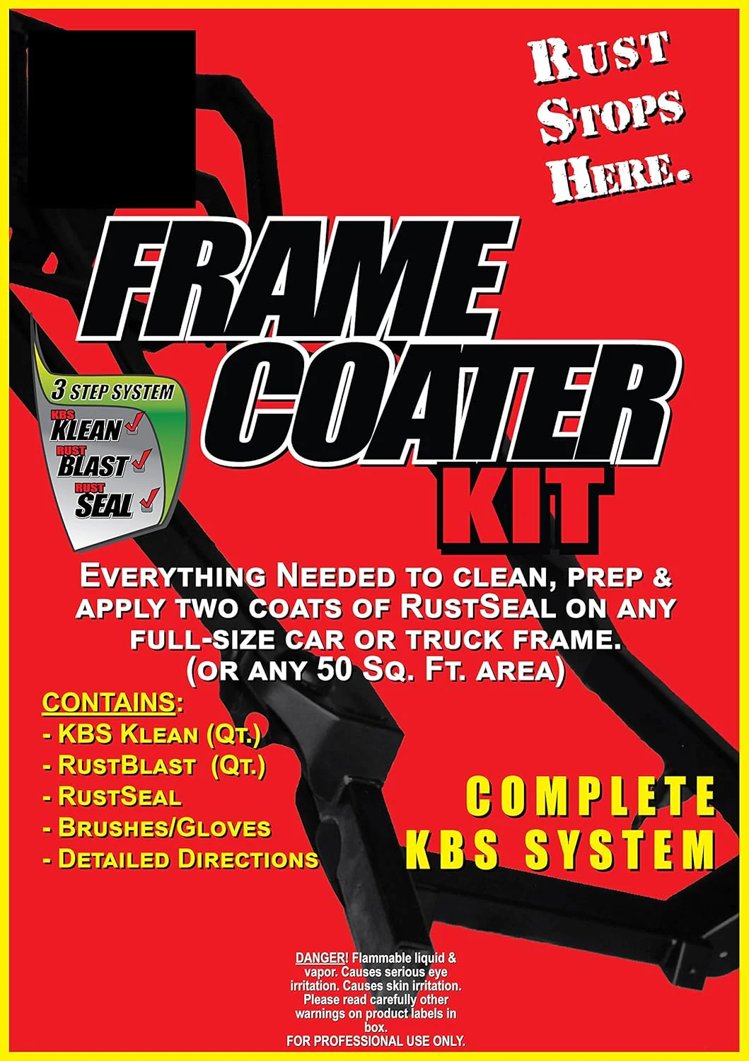 KBS Coatings 57005 Grey Frame Coater Kit, 1 Count (Pack of 1) - Image 3