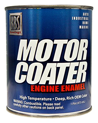 KBS Coatings 60302 Gloss Black Motor Coater Engine Paint - 1 Pint
