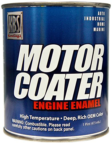 KBS Coatings 60311 Daytona Yellow Motor Coater Engine Paint - 1 Pint