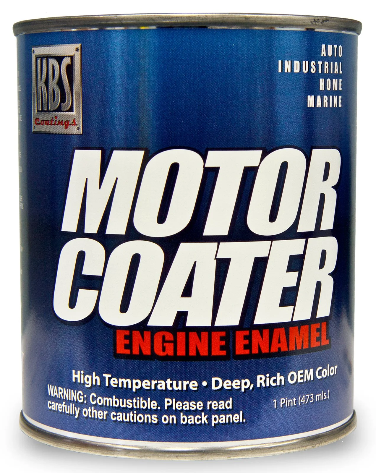 KBS Coatings 60314 Chrysler Blue Motor Coater Engine Paint - 1 Pint 16 Fl Oz (Pack of 1) Chrysler Blue