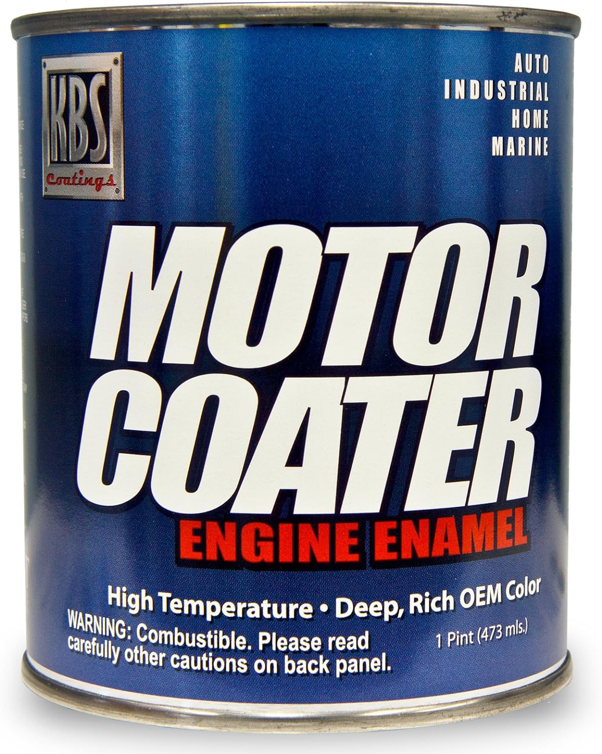 KBS Coatings 60314 Chrysler Blue Motor Coater Engine Paint - 1 Pint 16 Fl Oz (Pack of 1) Chrysler Blue - Image 2