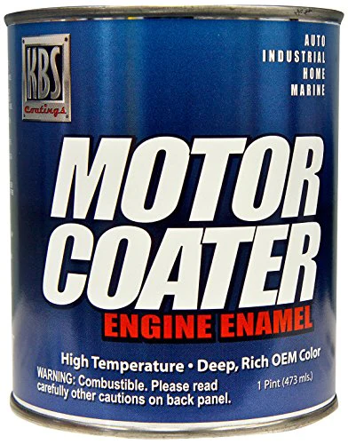 KBS Coatings 60330 64-67 Rampart Red Motor Coater Engine Paint - 1 Pint