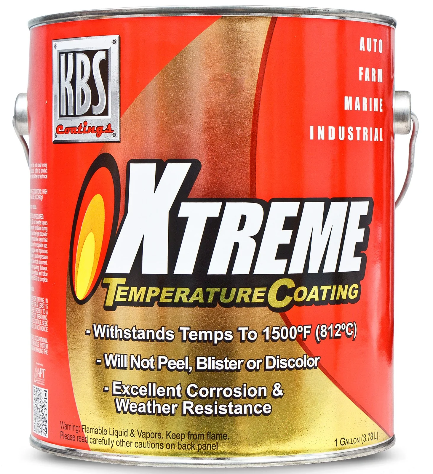 KBS Coatings 65610 Flame Blue Xtreme Temperature Coating - 5 Gallon