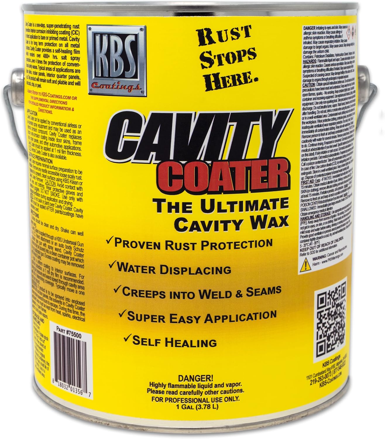 KBS Coatings 75500 Cavity Coater - 1 Gallon - Image 2