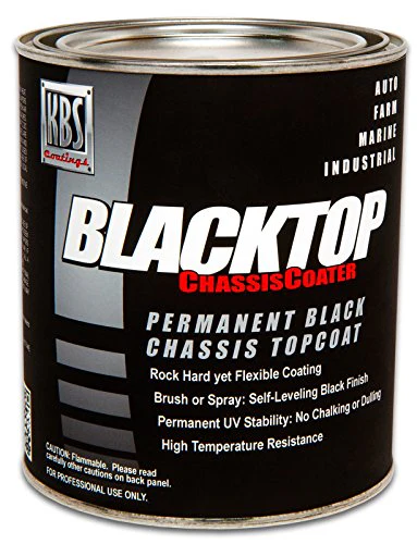 KBS Coatings 8312 Flat Black BlackTop Chassis Paint - 1 Pint