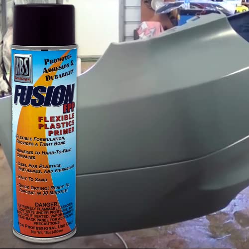 KBS Coatings Fusion FPP - Flexible Plastics Primer - 16oz Aerosol Can, Grey (150060) - Image 2