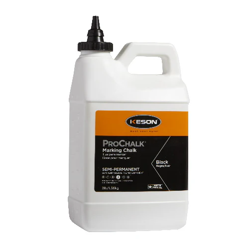 Keson (103BLACK) Prochalk Semi-Permanent Marking Chalk, 3 lb, Black