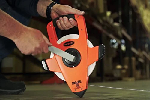Keson NRS10100H Nylon-Reinforced Steel Blade Tape Measure, Speed Rewind (Graduations: 1/10, 1/100), 100-Foot - Image 12